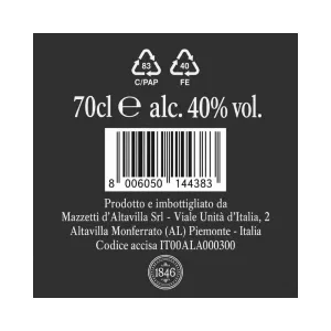 Brandy Mazzetti d'Altavilla 12 anni 70 cl