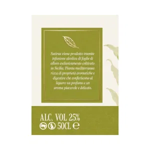 Liquore di Alloro Siciliano Sutiras 500 ml