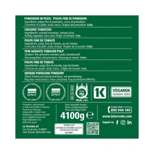 Pomopizza La Torrente 4100 g – Confezione da 3