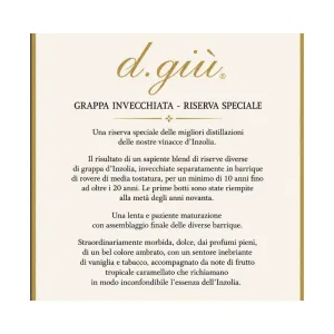 Grappa D.Giù Milazzo 200 ml