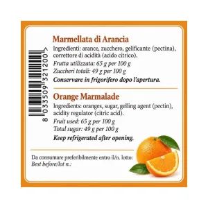 Marmellata di Arancia 250g | Scyavuru (ETICHETTA 360°)