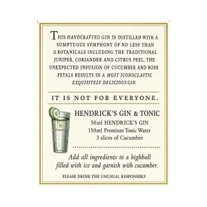 Gin Hendrick's 1 l