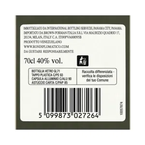 Rum Diplomatico Reserva Exclusiva 70 cl – Venezuela 12 Anni Astucciato