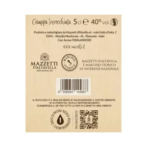 Grappa Invecchiata Mazzetti d'Altavilla Mongolfiera 50 ml