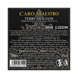 Fina Caro Maestro Rosso Sicilia IGT 75 cl