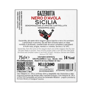 Pellegrino Gazzerotta Nero d'Avola Sicilia DOC 75 cl