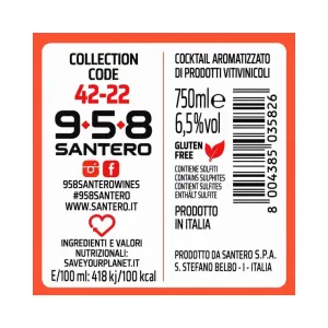 Santero 958 Bellini Spumante Dolce 750 ml