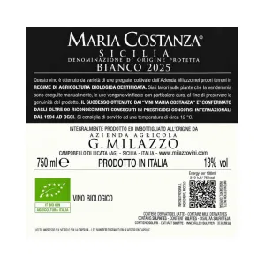 Maria Costanza Bianco Milazzo 75 cl