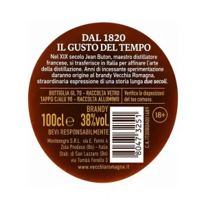 Vecchia Romagna Brandy Etichetta Nera 1 l