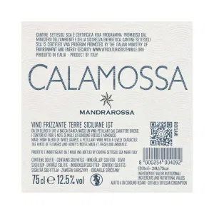 Mandrarossa Calamossa Bianco Frizzante 75 cl
