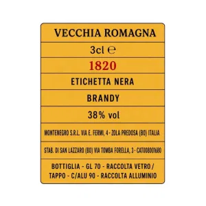 Brandy Vecchia Romagna Etichetta Nera Mignon 3 cl