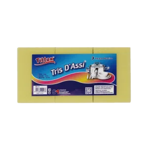 SPUGNE ABRASIVE TRIS D'ASSI X 3 TITTEX