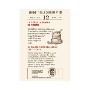 Rummo Spaghetti alla Chitarra N°104 500 g – Ruvida al Bronzo
