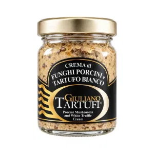 Crema di Funghi Porcini e Tartufo Bianco 45g | Giuliano Tartufi