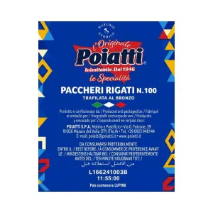 Paccheri Rigati n. 100 Poiatti 500 g