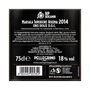 Pellegrino Marsala Superiore Riserva Oro Dolce Bip Benjamin 75 cl