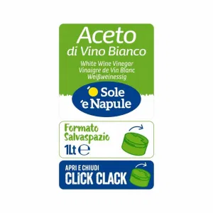 Aceto di Vino Bianco in PET 1 l O Sole e Napule