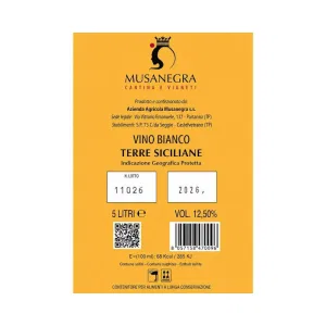 Vino Bianco Bag in Box 5 L – Musanegra