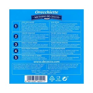 Orecchiette n. 91 De Cecco 1 kg