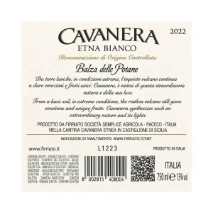 Firriato Cavanera Balza delle Poiane Contrada Zottorinotto 75 cl