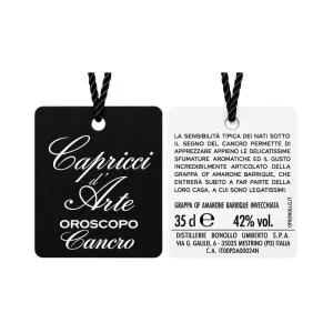 Oroscopo Bonollo Cancro - Grappa OF Amarone Barrique 35 cl