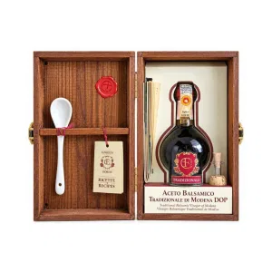 Aceto Balsamico Tradizionale di Modena DOP Affinato 12 Anni 100 ml - Scrigno Famiglia Fiorini con Cofanetto