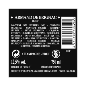 Champagne Armand de Brignac Gold Brut 75 cl con Cassa Legno