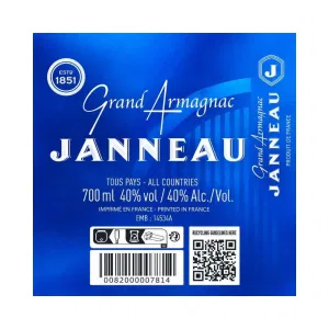 Armagnac Janneau XO Grand Armagnac 70 cl Astucciato - Premium Extra Old