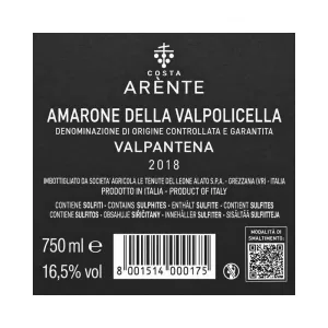 Costa Arente Amarone della Valpolicella DOCG 75 cl