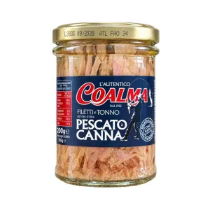 Filetti di Tonno all'Olio di Oliva Pescato a Canna Vasetto 190 g Coalma